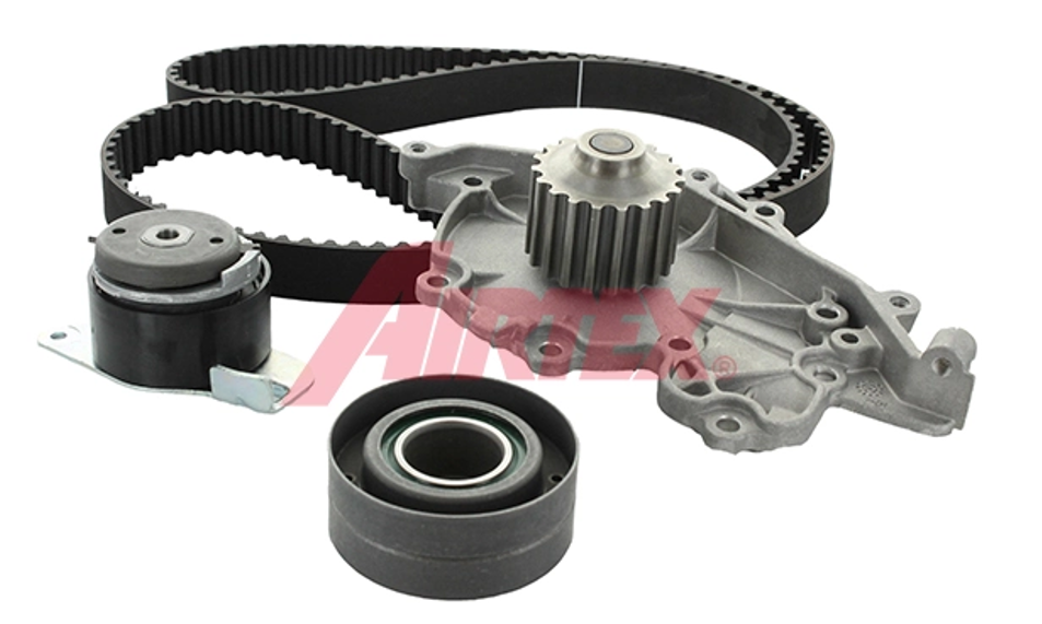 ремкомплект ГРМ (ремень+ролики+помпа) Mitsubishi L200 2.5D (05-15)  (AIRTEX)