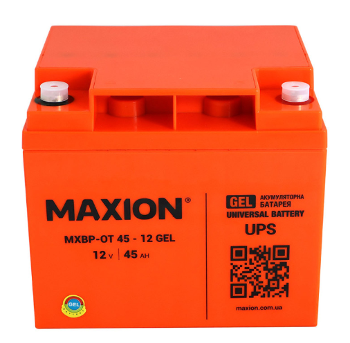 акб  12V 45A (197x165x170) SLA промышленный MAXION орнаж 392447 - зображення 2