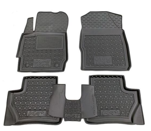 коврики салона Ford КА+ 2018-> борт 2,5см, с перемычкой