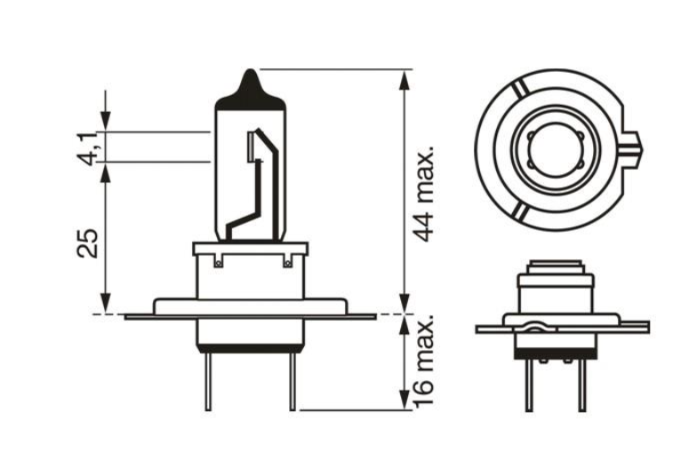 Автомобiльна лампа H7 Plus 90 1 987 301 078 - зображення 2