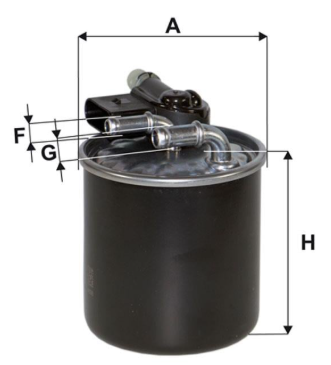 фильтр топливный MB A-class (W176)/B-class (W246)/C-class (W204) 11->   (WIX)
