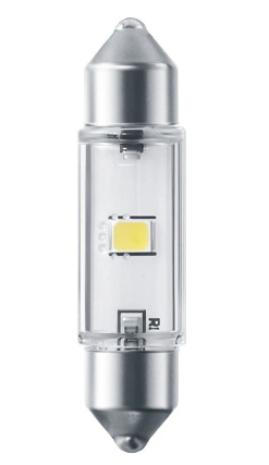 Лампа светодиодная AC лазер. 12-10 WHITE  0,6W 38мм 6000K Narva