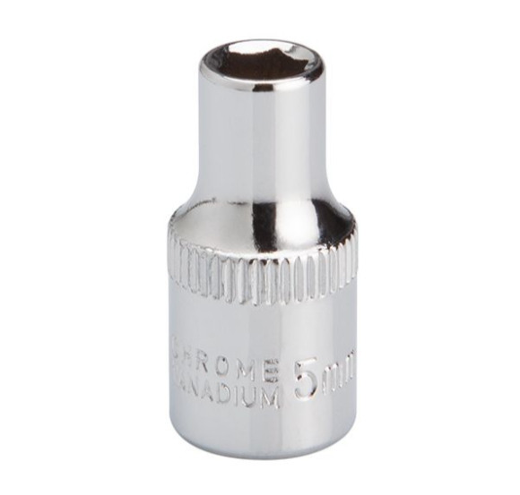 головка торцевая шестигранная 1/4"  5 мм CrV ET-0434 - зображення 2