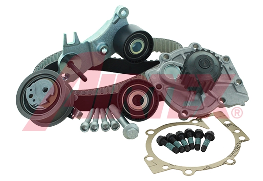 ремкомплект ГРМ (ремень+ролики+помпа) Volvo S60-S90, V40-V90, XC40/60/70/90 2,0D 13->  (AIRTEX)