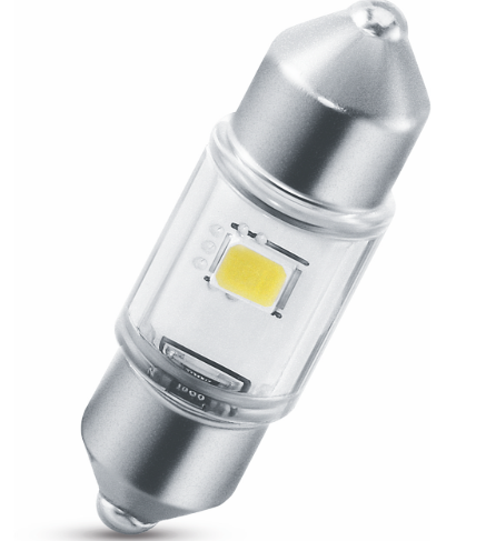 Лампа светодиодная AC лазер. 12-10 WHITE  0,6W 30мм 6000K PHILIPS 11860U30CWB1 - зображення 2