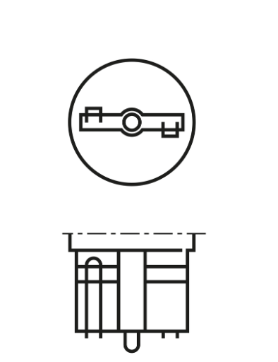 лампа БЦ 12V 16W W2.1х9.5d BOSCH 1987302205 - зображення 2