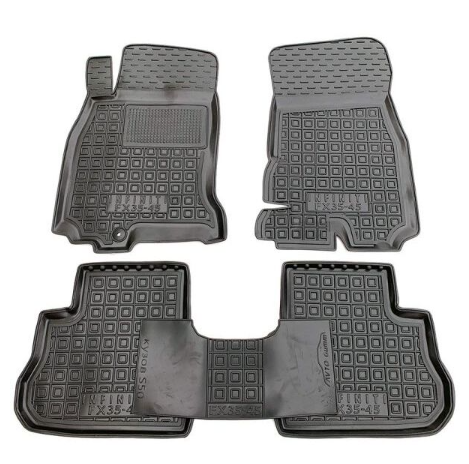 коврики салона Infinity S50 (FX35, FX45) 2003-2008 борт 2,5см, с перемычкой