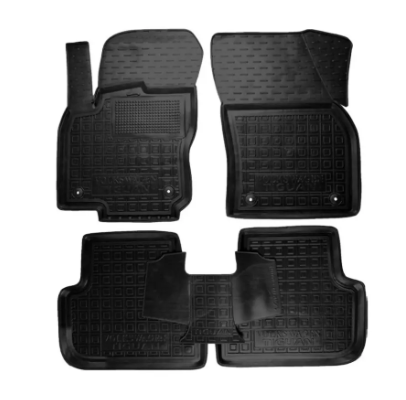 коврики салона VW Tiguan 2016-2023 борт 2,5см, с перемычкой