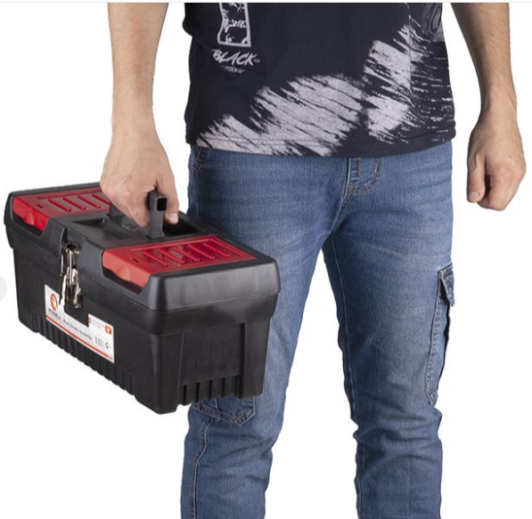 ящик инструментальный  16"    396х216х164 мм металлические замки BX-1016 - зображення 6