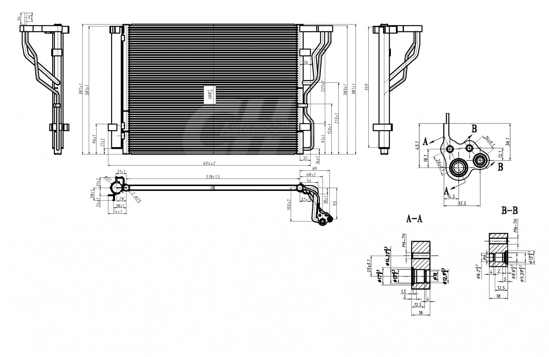 радиатор кондиционера Hyundai i40 I 1.7D (11-19)  (HART)