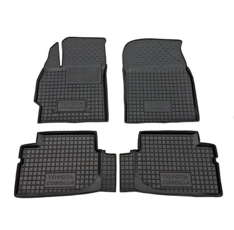 коврики салона Toyota Corolla E14/E15/E16/E17 2006-2018  борт 2,5см, с перемычкой