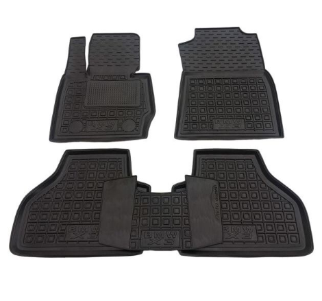 коврики салона BMW X3 F25 2010-2017 борт 2,5см, с перемычкой