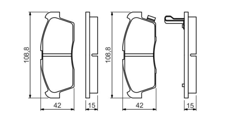 Гальмівні колодки дискові 0986494700 - зображення 2
