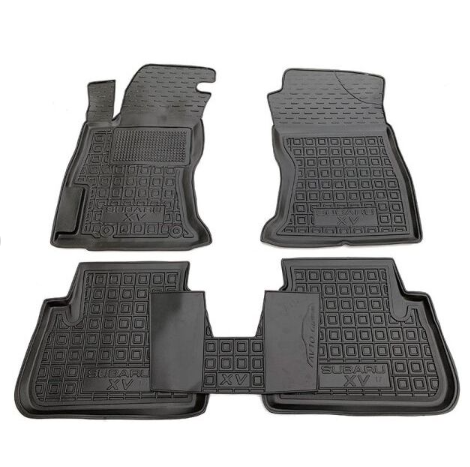 коврики салона Subaru XV 2011-2016 борт 2,5см, с перемычкой