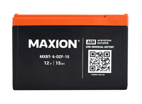 акб  12V 15А (150x100x100) тяговый AGM MAXION  6-DZF-15