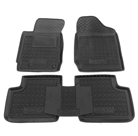 коврики салона Toyota Corolla 2001-2006 борт 2,5см, с перемычкой