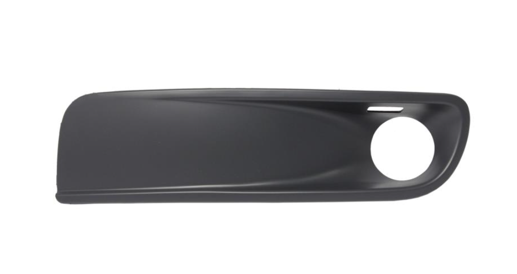 Решітка ліва бампера перед., с отв. для фар протитум., грунт.сірий (MULTIVAN)