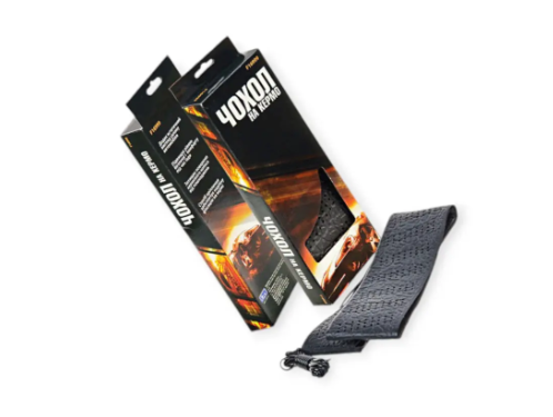 оплетка руля  XL  кожзам  (41 - 43 см)  черная перфор. Vitol