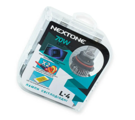 лампа LED HB1 12V Nextone L4 70W 6000K 18000L радиатор с вентилятором + обманка