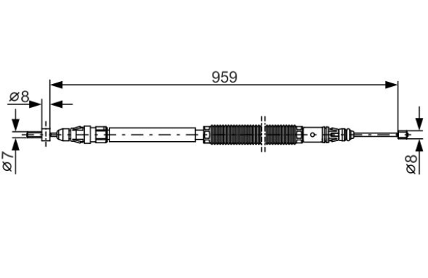 Трос ручного тормоза