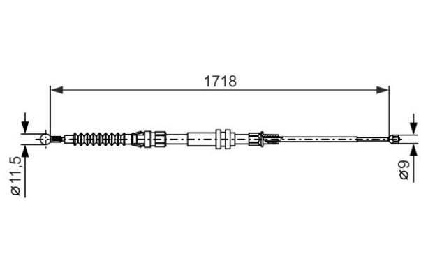 Трос ручного тормоза