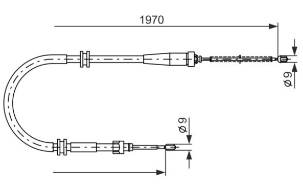 Трос ручного тормоза