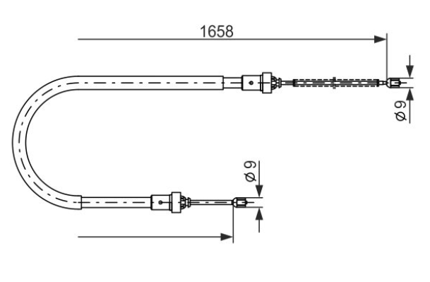 Трос ручного тормоза