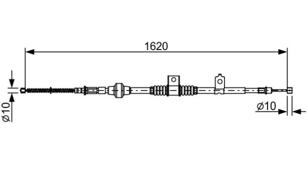 Трос ручного тормоза