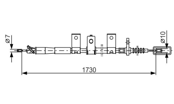 Трос ручного тормоза
