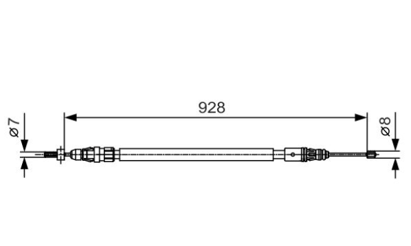 Трос ручного тормоза