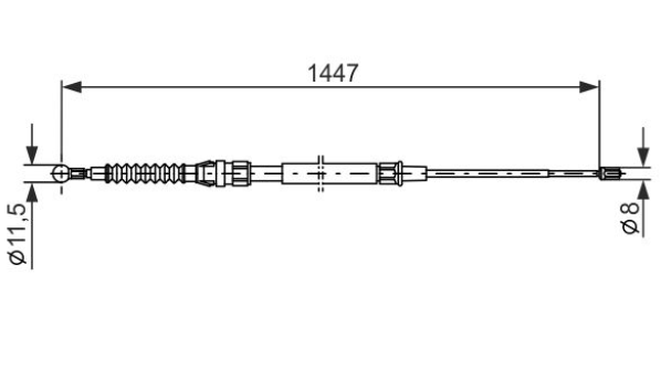 Трос ручного гальма 1987477958 - зображення 5