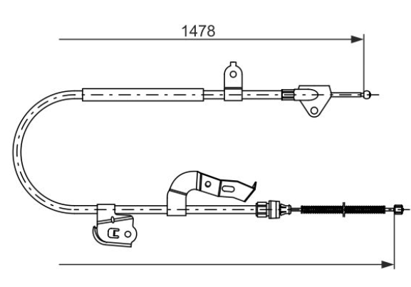 Трос ручного гальма 1987477951 - зображення 5