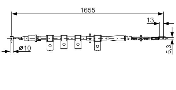 Трос ручного гальма 1987477920 - зображення 5
