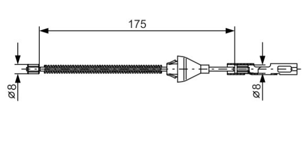 Трос ручного тормоза