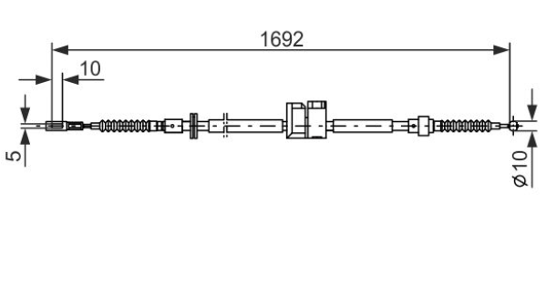 Трос ручного гальма 1987477813 - зображення 5