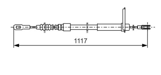 Трос ручного гальма 1987477750 - зображення 5