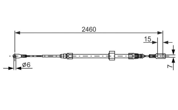Трос ручного тормоза
