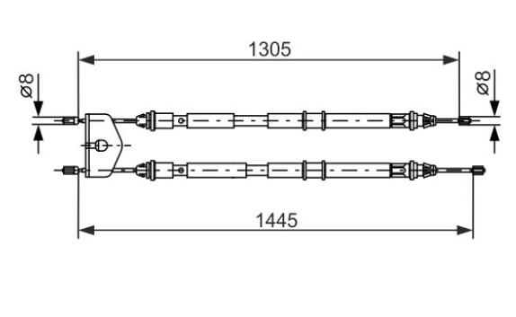 Трос ручного гальма 1987477732 - зображення 5