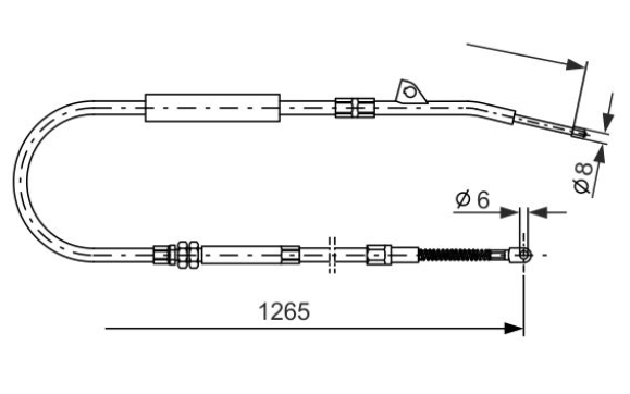 Трос ручного гальма 1987477533 - зображення 5