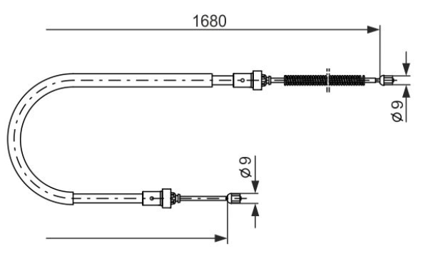 Трос ручного гальма 1987477955 - зображення 5
