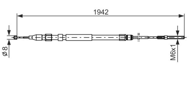 Трос ручного гальма 1987477820 - зображення 5