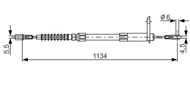 Трос ручного гальма 1987477749 - зображення 5