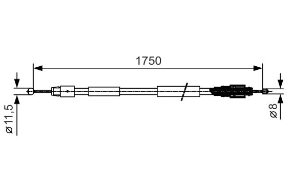 Трос ручного тормоза