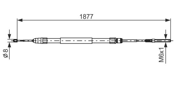 Трос ручного гальма 1987477694 - зображення 5