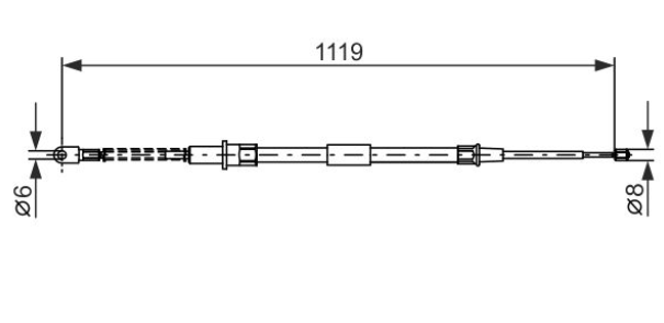 Трос ручного гальма 1987477683 - зображення 5