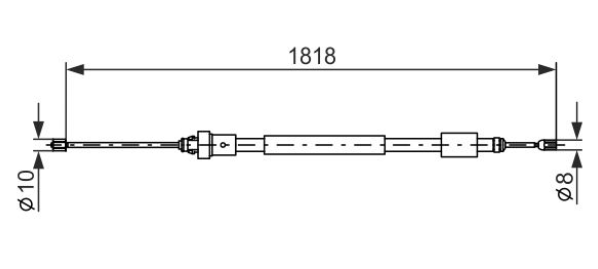 Трос ручного гальма 1987477577 - зображення 5