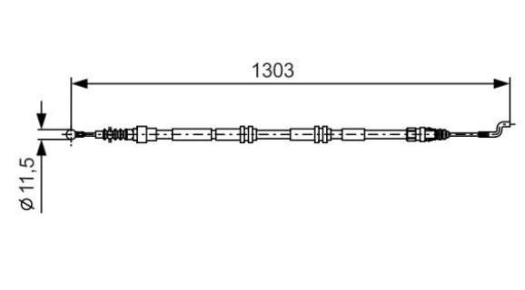 Трос ручного гальма 1987477260 - зображення 5