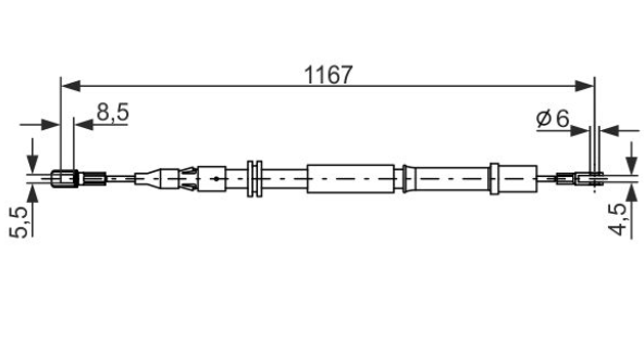 Трос ручного гальма 1987477199 - зображення 5