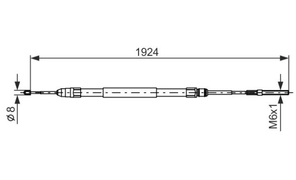 Трос ручного тормоза