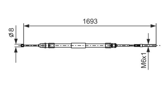 Трос ручного гальма 1987477532 - зображення 5